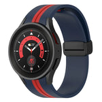 Two-color Stripe Silicone Watch Band, For Samsung Galaxy Watch5 Pro