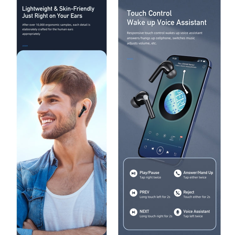 awei T1 Pro 真運動耳塞附充電盒，T1 Pro