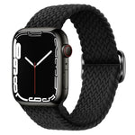扣環尼龍編織錶帶，適用於 Apple Watch Ultra 49mm / Series 8&7 45mm / SE 2&6&SE&5&4 44mm / 3&2&1 42mm