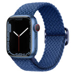 扣環尼龍編織錶帶，適用於 Apple Watch Ultra 49mm / Series 8&7 45mm / SE 2&6&SE&5&4 44mm / 3&2&1 42mm