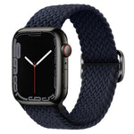 扣環尼龍編織錶帶，適用於 Apple Watch Ultra 49mm / Series 8&7 45mm / SE 2&6&SE&5&4 44mm / 3&2&1 42mm
