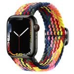 扣環尼龍編織錶帶，適用於 Apple Watch Ultra 49mm / Series 8&7 45mm / SE 2&6&SE&5&4 44mm / 3&2&1 42mm