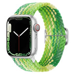 扣環尼龍編織錶帶，適用於 Apple Watch Ultra 49mm / Series 8&7 45mm / SE 2&6&SE&5&4 44mm / 3&2&1 42mm