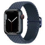 扣環尼龍編織錶帶，適用於 Apple Watch Ultra 49mm / Series 8&7 45mm / SE 2&6&SE&5&4 44mm / 3&2&1 42mm