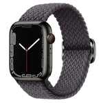 扣環尼龍編織錶帶，適用於 Apple Watch Ultra 49mm / Series 8&7 45mm / SE 2&6&SE&5&4 44mm / 3&2&1 42mm