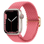 扣環尼龍編織錶帶，適用於 Apple Watch Ultra 49mm / Series 8&7 45mm / SE 2&6&SE&5&4 44mm / 3&2&1 42mm