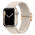 扣環尼龍編織錶帶，適用於 Apple Watch Ultra 49mm / Series 8&7 45mm / SE 2&6&SE&5&4 44mm / 3&2&1 42mm