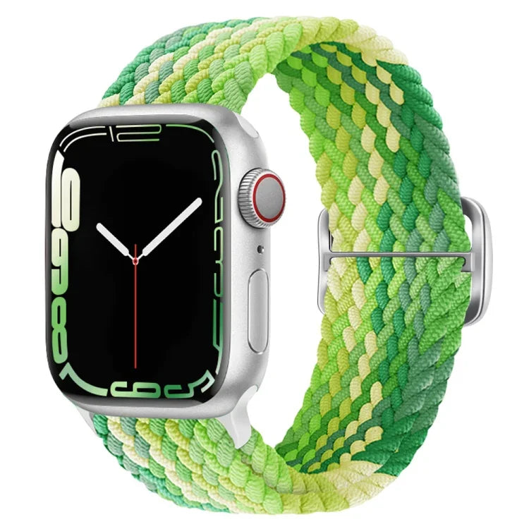 Buckle Nylon Braided Watch Band, For Apple Watch Series 8&7 41mm / SE 2&6&SE&5&4 40mm / 3&2&1 38mm, For Apple Watch Series 8&7 41mm / SE 2