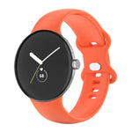 適用於 Google Pixel Watch 4 / 3 / 2 / 1 41毫米 單色矽膠錶帶，男士女士皆適用
