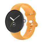 適用於 Google Pixel Watch 4 / 3 / 2 / 1 41毫米 單色矽膠錶帶，男士女士皆適用