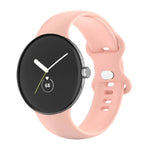 適用於 Google Pixel Watch 4 / 3 / 2 / 1 41毫米 單色矽膠錶帶，男士女士皆適用