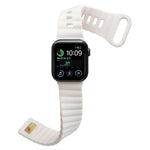 反扣矽膠錶帶，適用於 Apple Watch Ultra 49mm / Series 8&7 45mm / SE 2&6&SE&5&4 44mm / 3&2&1 42mm，適用於 Apple Watch Series 8&7 41mm / SE 2&6&SE&5&4 40mm / 3&2&1 38mm