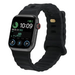 反扣矽膠錶帶，適用於 Apple Watch Ultra 49mm / Series 8&7 45mm / SE 2&6&SE&5&4 44mm / 3&2&1 42mm，適用於 Apple Watch Series 8&7 41mm / SE 2&6&SE&5&4 40mm / 3&2&1 38mm