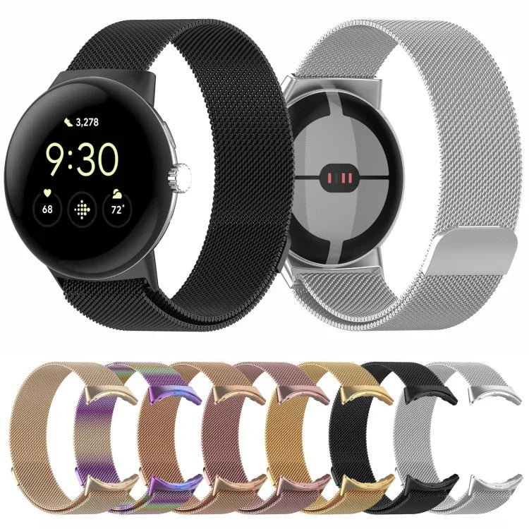 米蘭尼斯不鏽鋼金屬錶帶，適用於 Google Pixel Watch
