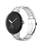 三股不鏽鋼金屬錶帶，適用於 Google Pixel Watch 4 / 3 / 2 / 1 41毫米