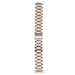 三股不鏽鋼金屬錶帶，適用於 Google Pixel Watch 4 / 3 / 2 / 1 41毫米