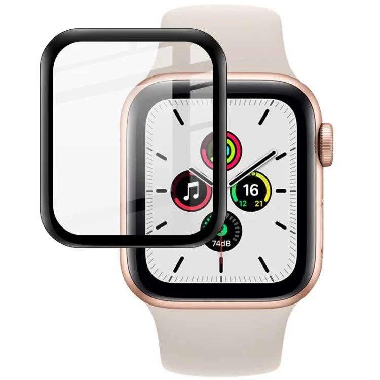 適用於Apple Watch Series 4/5/6/SE 1/2/3 44mm IMAK有機玻璃高清錶面保護膜，適用於Apple Watch Series 4/5/6/SE 1/2/3 40mm，適用於Apple Watch Series 4/5/6/SE 1/2/3 44mm，適用於Apple Watch Series 8 41mm，適用於Apple Watch Series 8 45mm