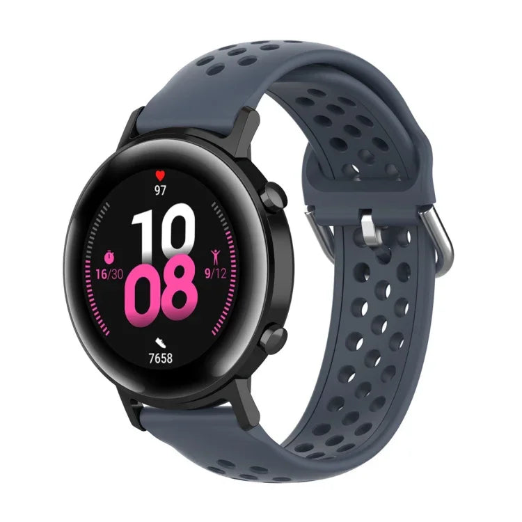 20mm 錶扣純色運動腕帶，適用於華為 Watch GT2 42MM，適用於 Galaxy Watch Active2 / Active