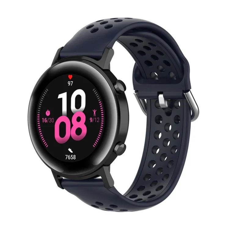 20mm 錶扣純色運動腕帶，適用於華為 Watch GT2 42MM，適用於 Galaxy Watch Active2 / Active