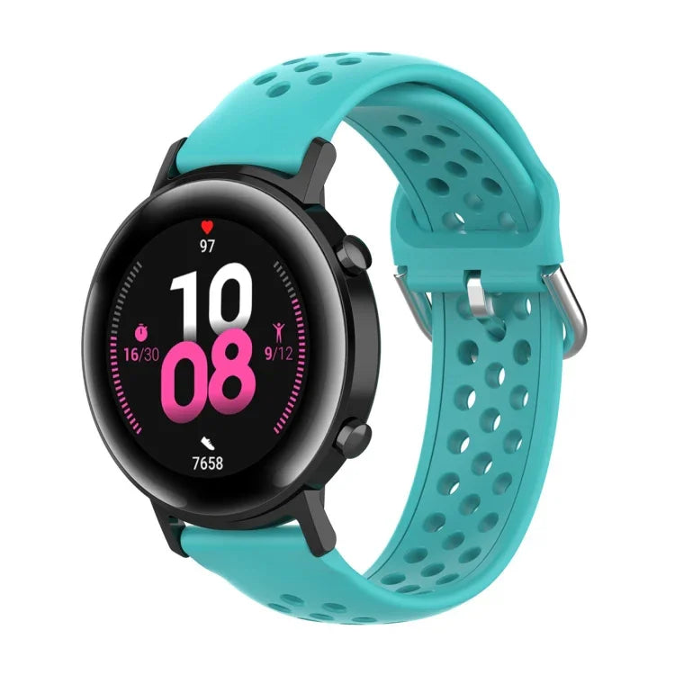 20mm 錶扣純色運動腕帶，適用於華為 Watch GT2 42MM，適用於 Galaxy Watch Active2 / Active