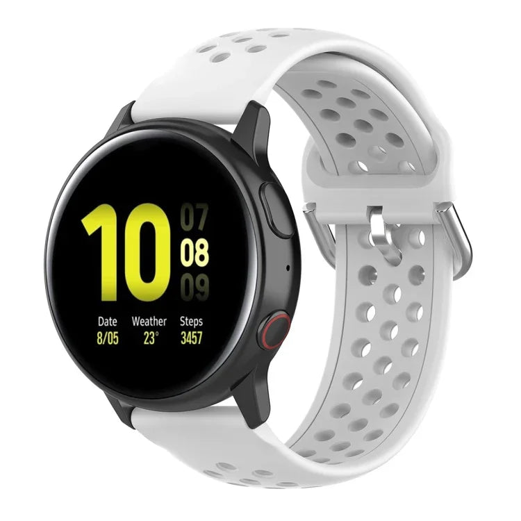 20mm 錶扣純色運動腕帶，適用於華為 Watch GT2 42MM，適用於 Galaxy Watch Active2 / Active