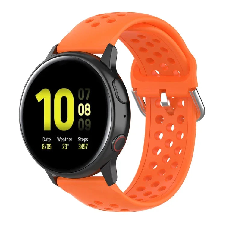 20mm 錶扣純色運動腕帶，適用於華為 Watch GT2 42MM，適用於 Galaxy Watch Active2 / Active