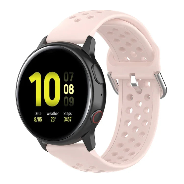 20mm 錶扣純色運動腕帶，適用於華為 Watch GT2 42MM，適用於 Galaxy Watch Active2 / Active
