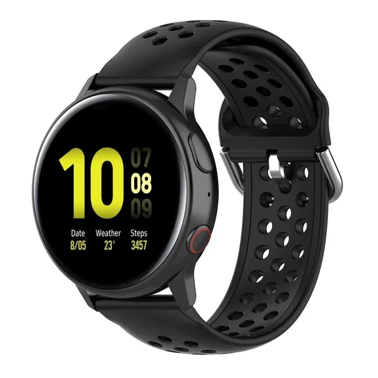 20mm 錶扣純色運動腕帶，適用於華為 Watch GT2 42MM，適用於 Galaxy Watch Active2 / Active