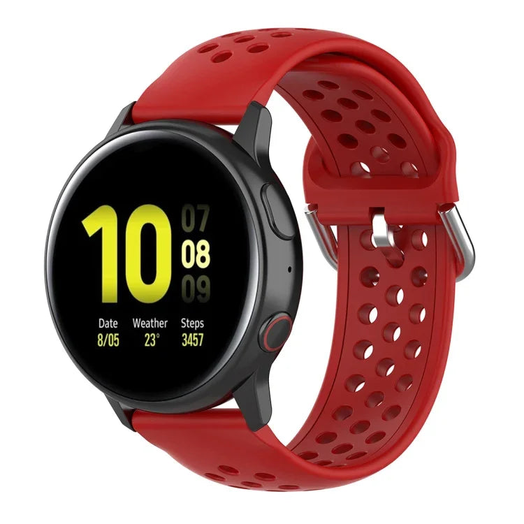 20mm 錶扣純色運動腕帶，適用於華為 Watch GT2 42MM，適用於 Galaxy Watch Active2 / Active