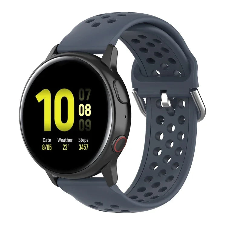 20mm 錶扣純色運動腕帶，適用於華為 Watch GT2 42MM，適用於 Galaxy Watch Active2 / Active