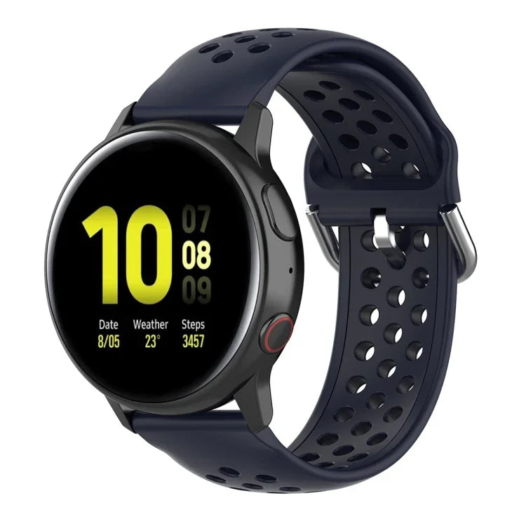 20mm 錶扣純色運動腕帶，適用於華為 Watch GT2 42MM，適用於 Galaxy Watch Active2 / Active