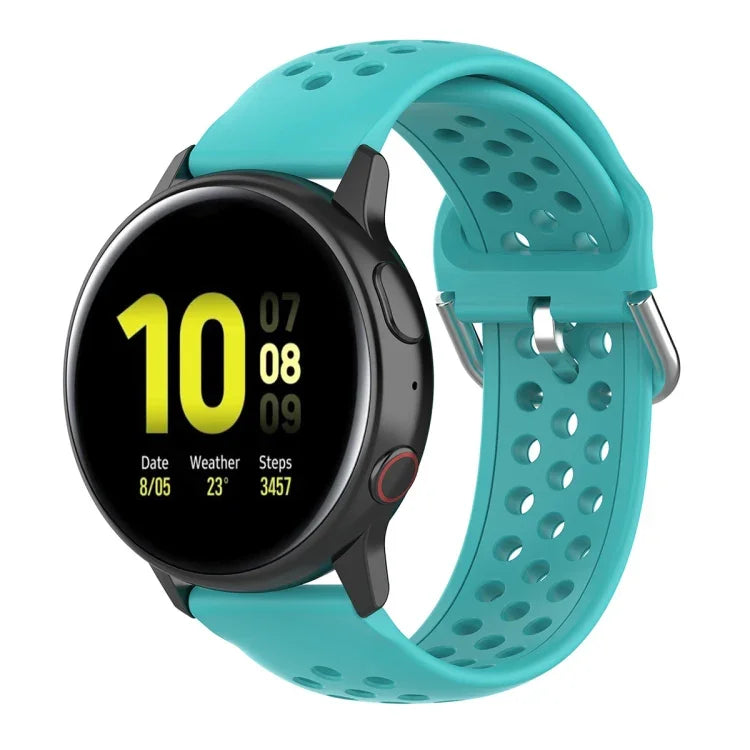 20mm 錶扣純色運動腕帶，適用於華為 Watch GT2 42MM，適用於 Galaxy Watch Active2 / Active