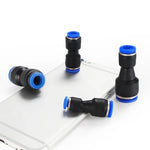 LAIZE 10個塑料減徑直通氣動快速接頭，PG6-4，PG8-4，PG8-6，PG10-6，PG10-8，PG12-8，PG12-10，PG16-12