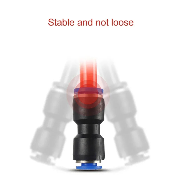 LAIZE 10個塑料減徑直通氣動快速接頭，PG6-4，PG8-4，PG8-6，PG10-6，PG10-8，PG12-8，PG12-10，PG16-12