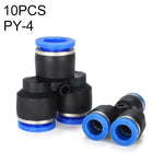 PY-14 LAIZE 2個塑料Y型三通減徑氣動快速接頭，PY-4（10個），PY-6（10個），PY-8（10個），PY-10（10個），PY-12（10個），PY-14（2個），PY-16（2個）