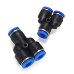 PY-14 LAIZE 2個塑料Y型三通減徑氣動快速接頭，PY-4（10個），PY-6（10個），PY-8（10個），PY-10（10個），PY-12（10個），PY-14（2個），PY-16（2個）