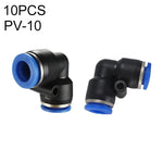 LAIZE 10 件塑膠彎頭氣動快速接頭，PV-4，PV-6，PV-8，PV-10，PV-12，PV-14，PV-16