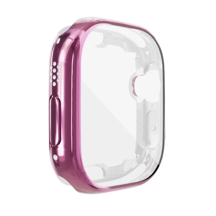 全包覆電鍍TPU防震保護殼，適用於Apple Watch 9 / 8 / 7 45mm，適用於Apple Watch 8 / 7 45mm，適用於Apple Watch 9 / 8 / 7 41mm