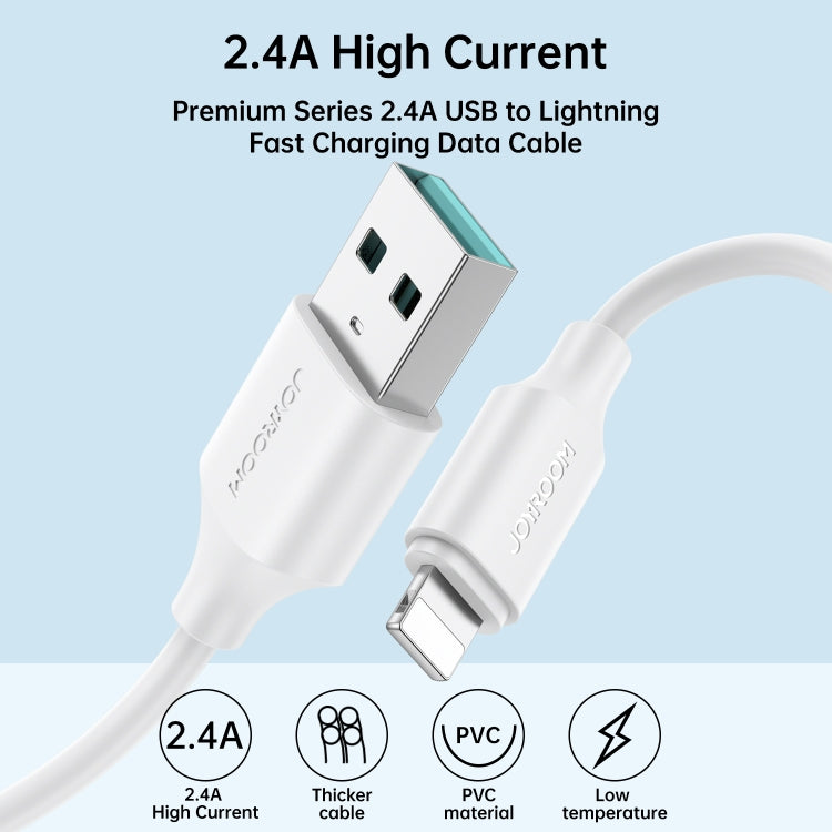 JOYROOM S-UL012A9 2.4A USB 轉 8 Pin 快充數據線，2m，1m，0.25m