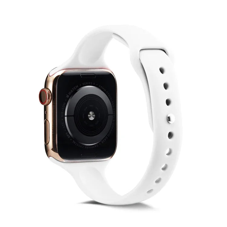 薄款矽膠替換腕帶錶帶，適用於 Apple Watch 5/4 44mm 及 3/2/1 42mm，適用於 Apple Watch 5/4 40mm 及 3/2/1 38mm