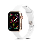 薄款矽膠替換腕帶錶帶，適用於 Apple Watch 5/4 44mm 及 3/2/1 42mm，適用於 Apple Watch 5/4 40mm 及 3/2/1 38mm