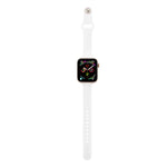 薄款矽膠替換腕帶錶帶，適用於 Apple Watch 5/4 44mm 及 3/2/1 42mm，適用於 Apple Watch 5/4 40mm 及 3/2/1 38mm