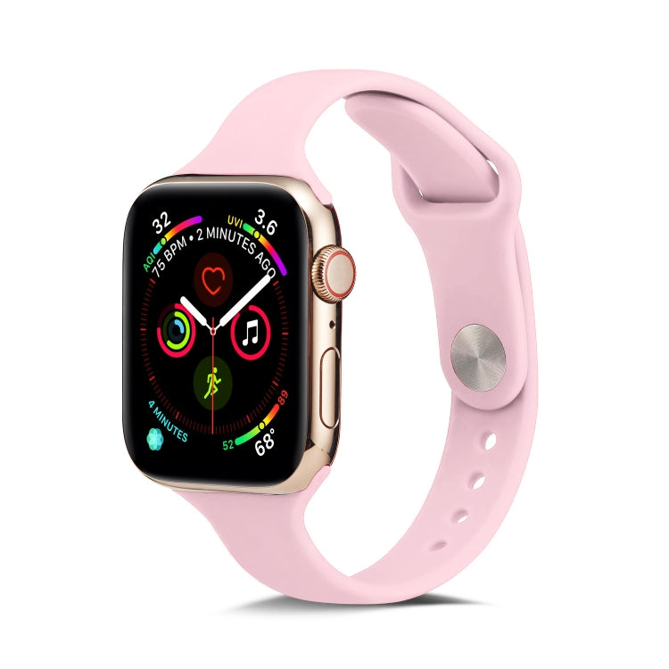 薄款矽膠替換腕帶錶帶，適用於 Apple Watch 5/4 44mm 及 3/2/1 42mm，適用於 Apple Watch 5/4 40mm 及 3/2/1 38mm