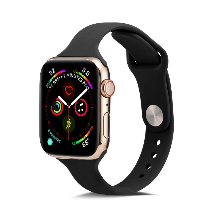 薄款矽膠替換腕帶錶帶，適用於 Apple Watch 5/4 44mm 及 3/2/1 42mm，適用於 Apple Watch 5/4 40mm 及 3/2/1 38mm
