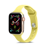 薄款矽膠替換腕帶錶帶，適用於 Apple Watch 5/4 44mm 及 3/2/1 42mm，適用於 Apple Watch 5/4 40mm 及 3/2/1 38mm