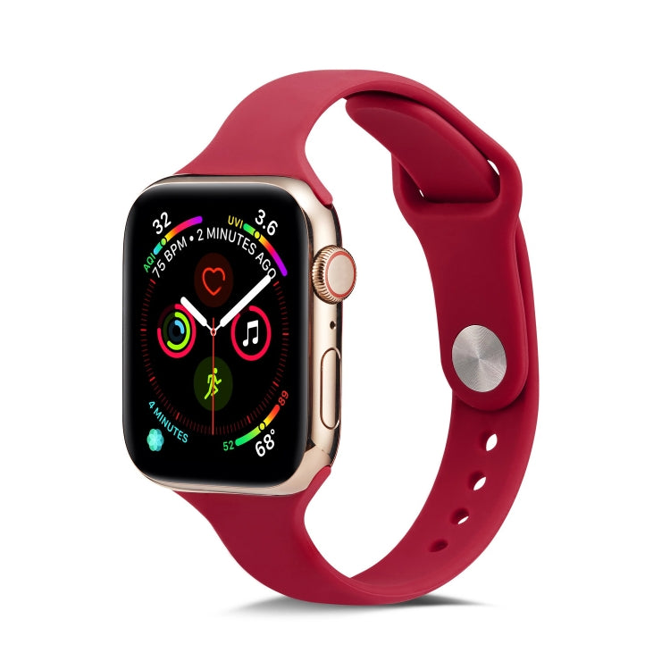 薄款矽膠替換腕帶錶帶，適用於 Apple Watch 5/4 44mm 及 3/2/1 42mm，適用於 Apple Watch 5/4 40mm 及 3/2/1 38mm