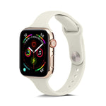 薄款矽膠替換腕帶錶帶，適用於 Apple Watch 5/4 44mm 及 3/2/1 42mm，適用於 Apple Watch 5/4 40mm 及 3/2/1 38mm
