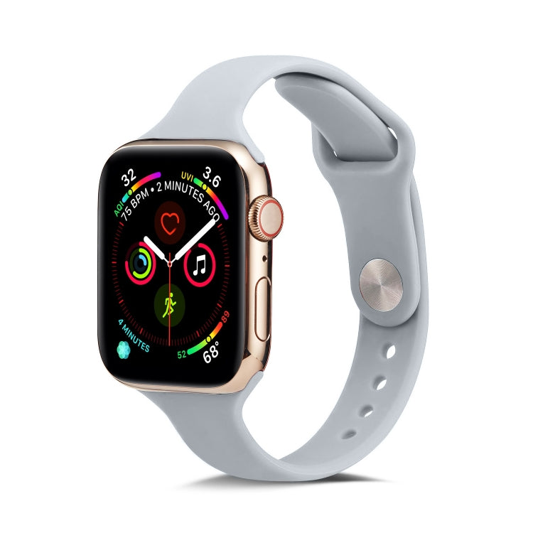 薄款矽膠替換腕帶錶帶，適用於 Apple Watch 5/4 44mm 及 3/2/1 42mm，適用於 Apple Watch 5/4 40mm 及 3/2/1 38mm