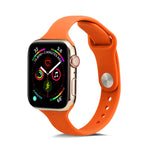 薄款矽膠替換腕帶錶帶，適用於 Apple Watch 5/4 44mm 及 3/2/1 42mm，適用於 Apple Watch 5/4 40mm 及 3/2/1 38mm