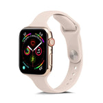 薄款矽膠替換腕帶錶帶，適用於 Apple Watch 5/4 44mm 及 3/2/1 42mm，適用於 Apple Watch 5/4 40mm 及 3/2/1 38mm